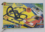 Vintage Life-Like Racing Turbo Blaster Raceway HO Scale Electric Racing Slot Car Track with Box