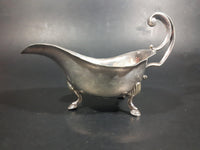 Antique 1850-1899 Electroplated Silver Victorian Footed Gravy Boat Pourer - Treasure Valley Antiques & Collectibles