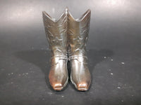 1930s Very Rare Trophy Craft Miniature Copper Cowboy Boots - Treasure Valley Antiques & Collectibles