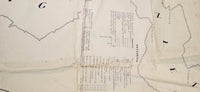 Antique 1932 B.C. Forestry Service Forestry Survey Division The Loughborough Inlet Large 41 1/2" x 57 1/2" Surveyors Map