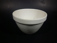 Vintage White Ironstone Pottery Pudding Bowl - Treasure Valley Antiques & Collectibles