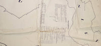 Antique 1932 B.C. Forestry Service Forestry Survey Division The Loughborough Inlet Large 41 1/2" x 57 1/2" Surveyors Map