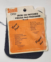 Vintage Scovill Dritz Iron-On Patches Bonus Pack of 3 (2 Sizes) New on Card