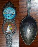 Vintage Colorful Catalina Island, California Sailboat Charm Collectible Spoon - Treasure Valley Antiques & Collectibles